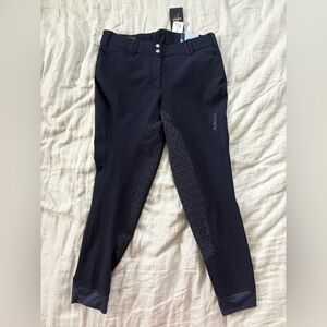 NWT Ariat tri Factor Grip Full Seat Breech Pants Black Size 34 Regular